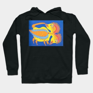 two headed chicken 1977 - Maria Primachenko Hoodie